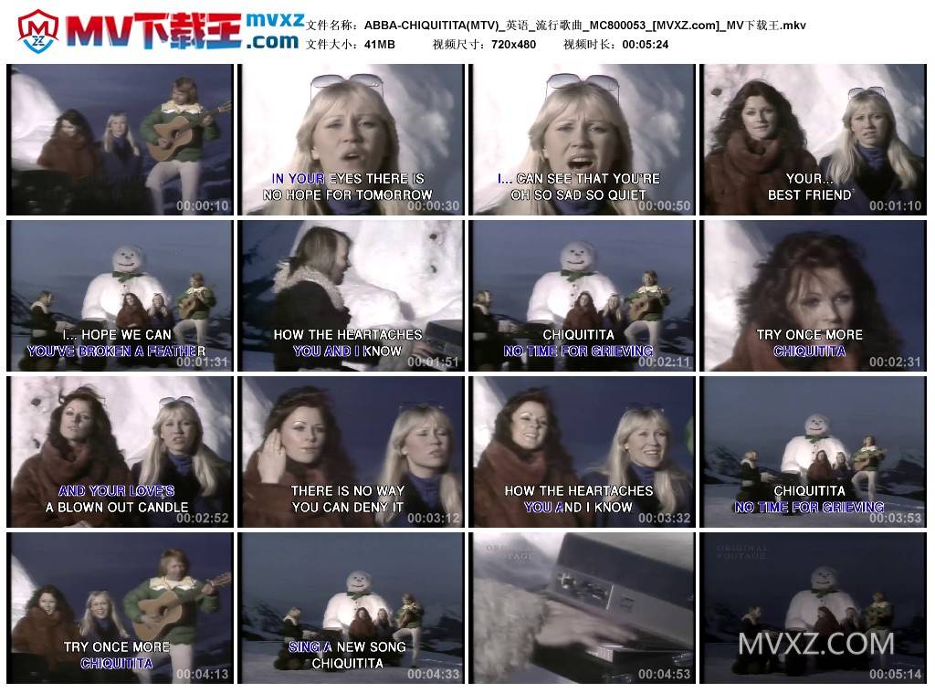 ABBA-CHIQUITITA(MTV)_英语_流行歌曲_MC800053